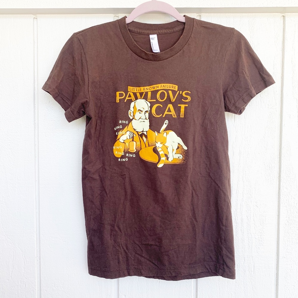 🐈 Pavlov's Cat Shirt - XS American Apparel
